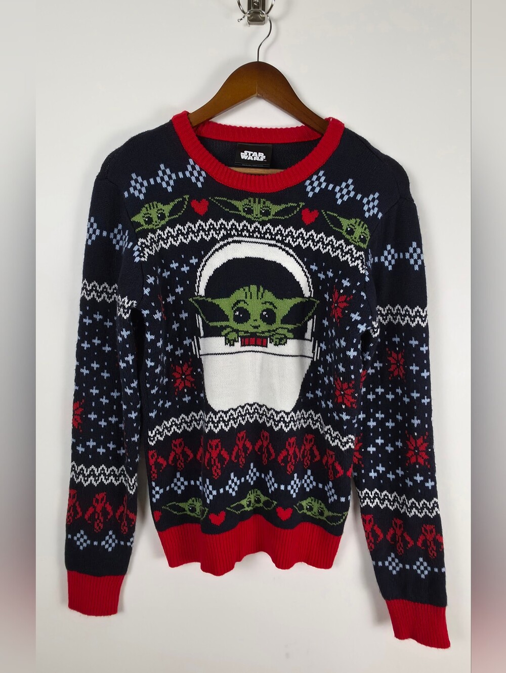 Star Wars Grogu Baby Yoda Ugly Christmas Sweater Geeknet Size S Holiday 2020